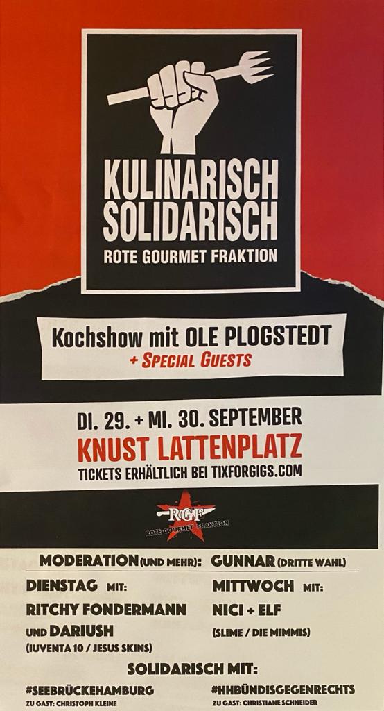 Das Programm von „Kulinarisch Solidarisch“ im Überblick. Foto: Plogstedt