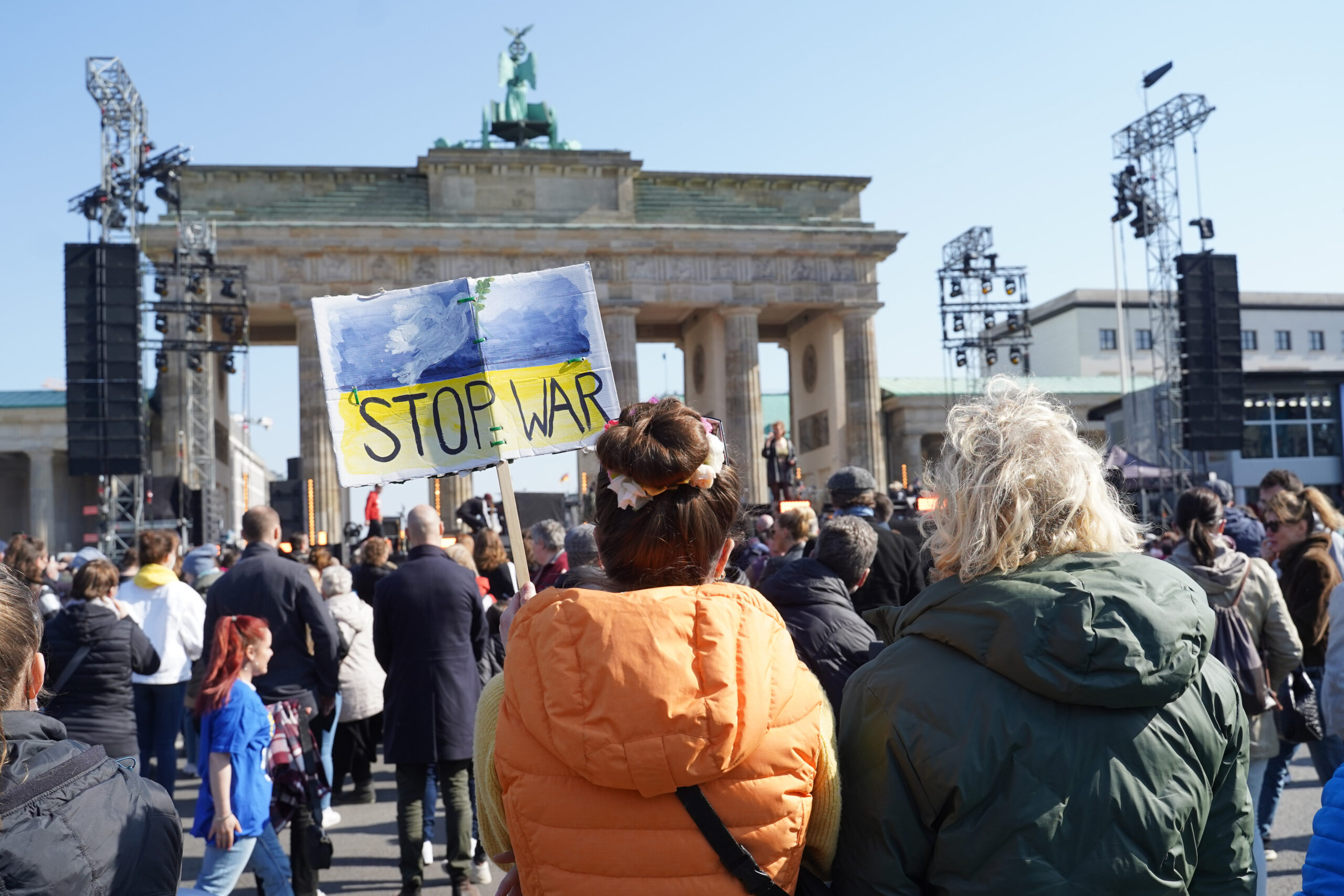 „Sound Of Peace“: Im März gingen Zehntausende in Berlin auf die Straße, um für den Frieden zu demonstrieren. Foto: dpa