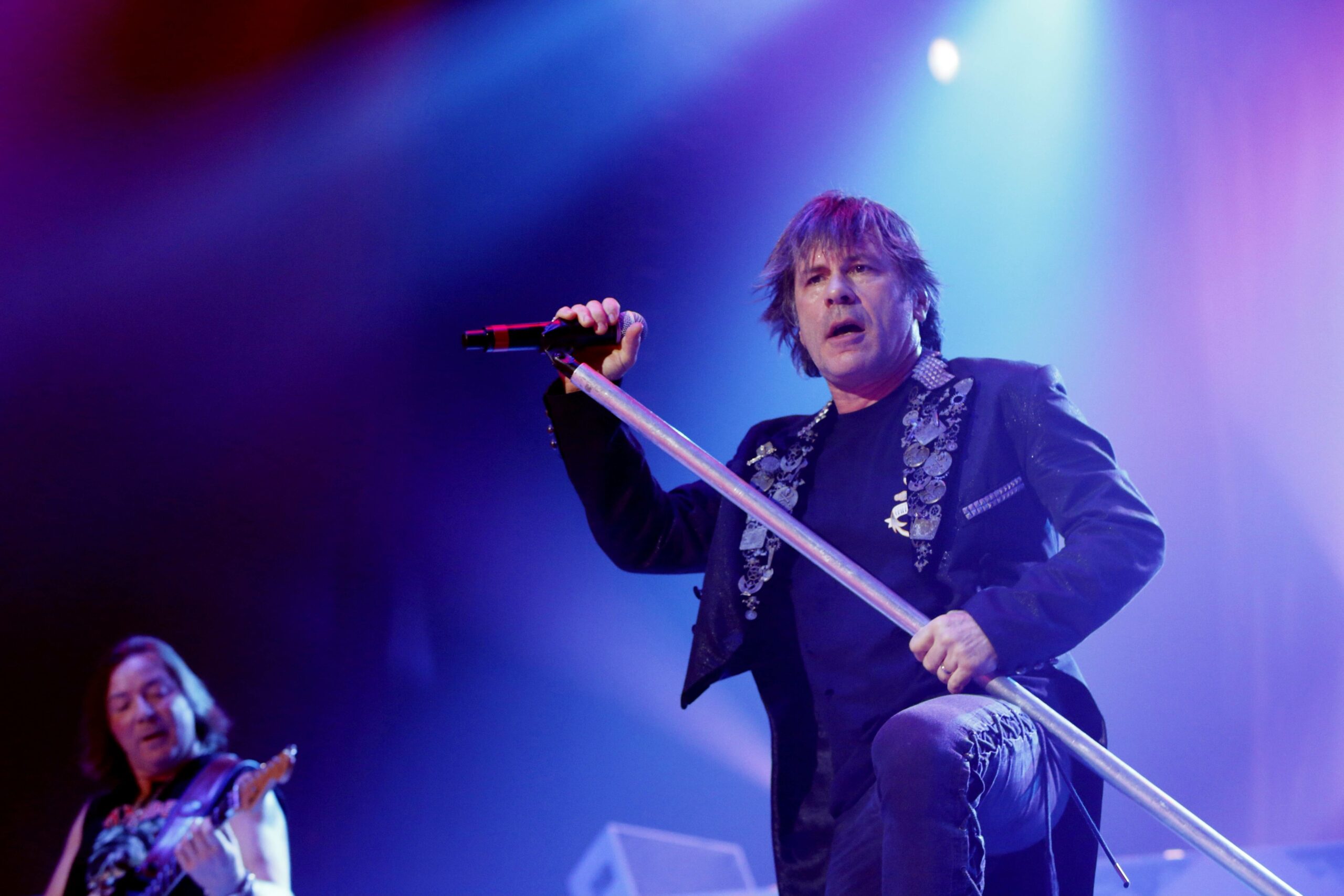 Iron Maiden um Sänger Bruce Dickinson spielen im Juni ein Konzert in Hannover. (Archivbild)