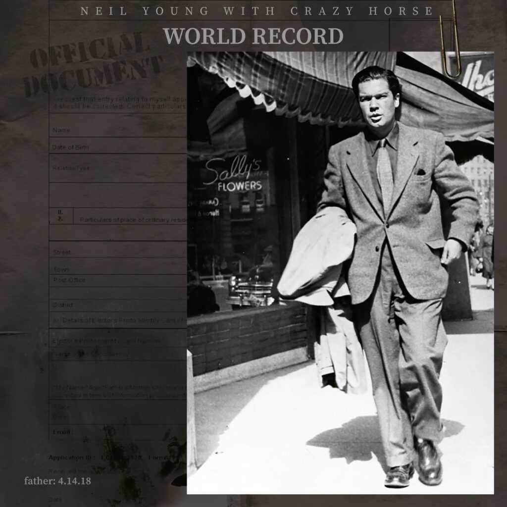 Das Cover des Albums „World Record“ von Neil Young & Crazy Horse.