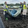 Helfer:innen von Hanseatic Help sammeln auf Festivals Sachspenden für Obdachlose