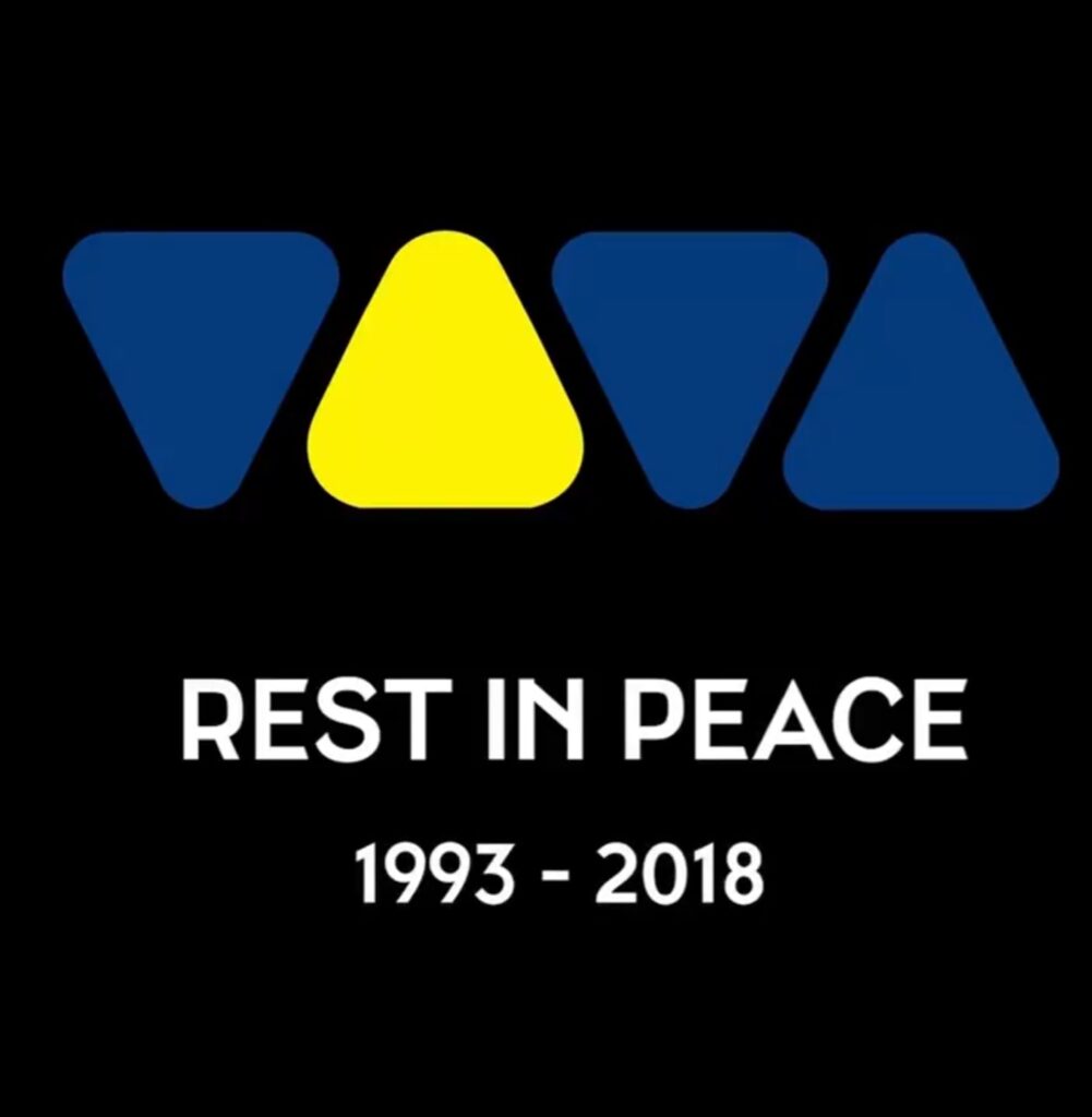 „Rest in Peace 1993-2018“: Mit dieser Tafel verabschiedete sich Viva 2018 ins TV-Nirvana.