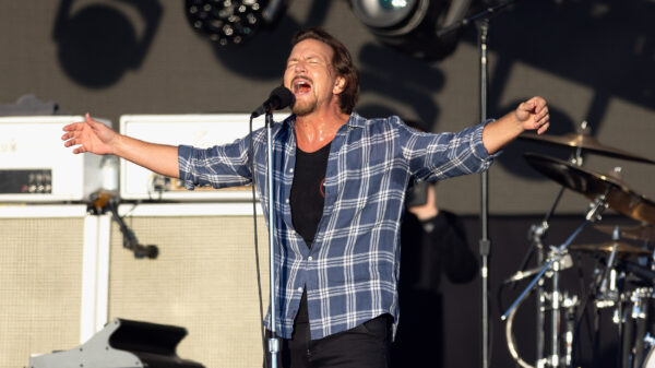 Pearl-Jam-Frontmann Eddie Vedder bei einem Konzert in London