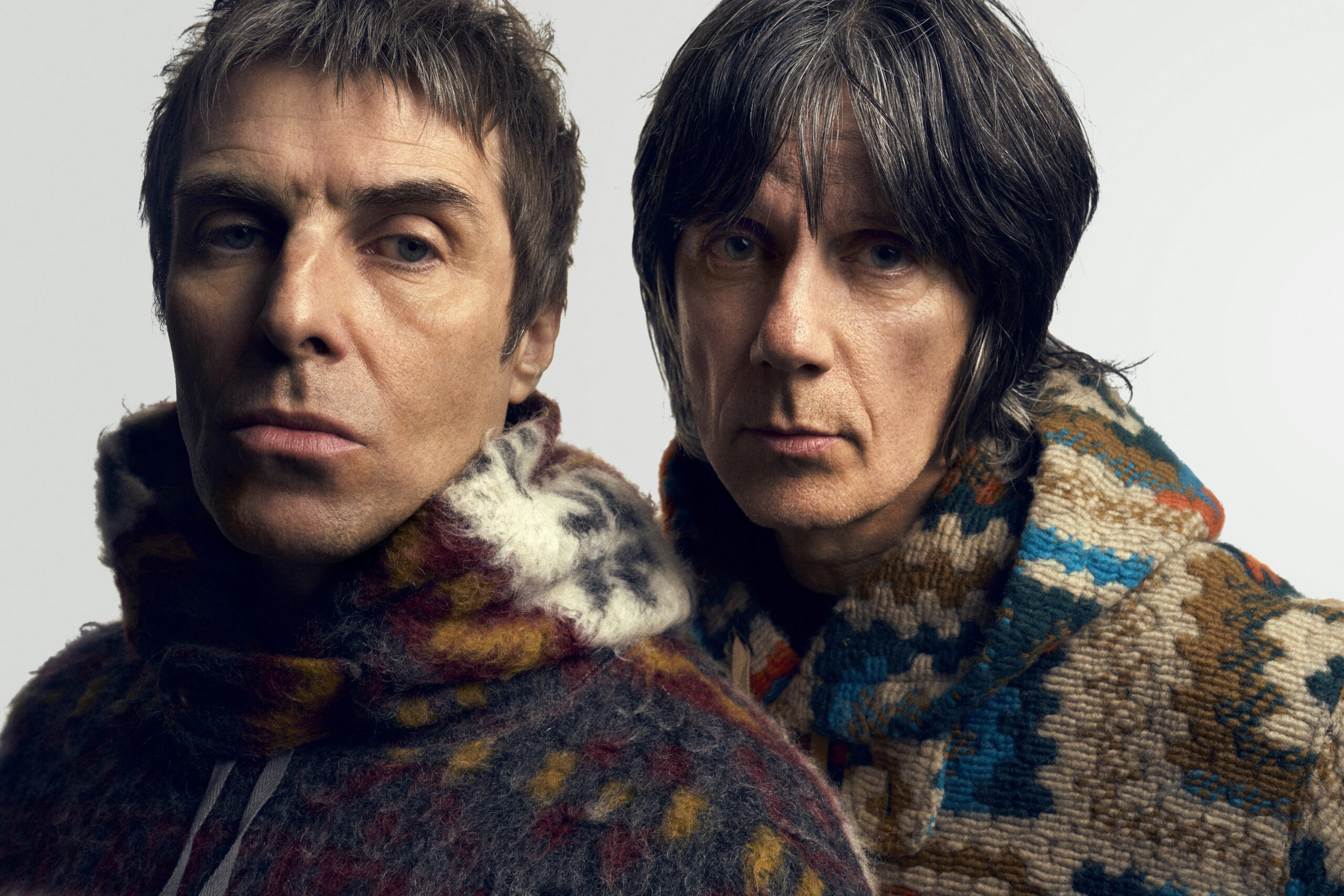 Manchester-Legenden: Ex-Oasis-Sänger Liam Gallagher (l.) und Stone-Roses-Gitarrist John Squire.