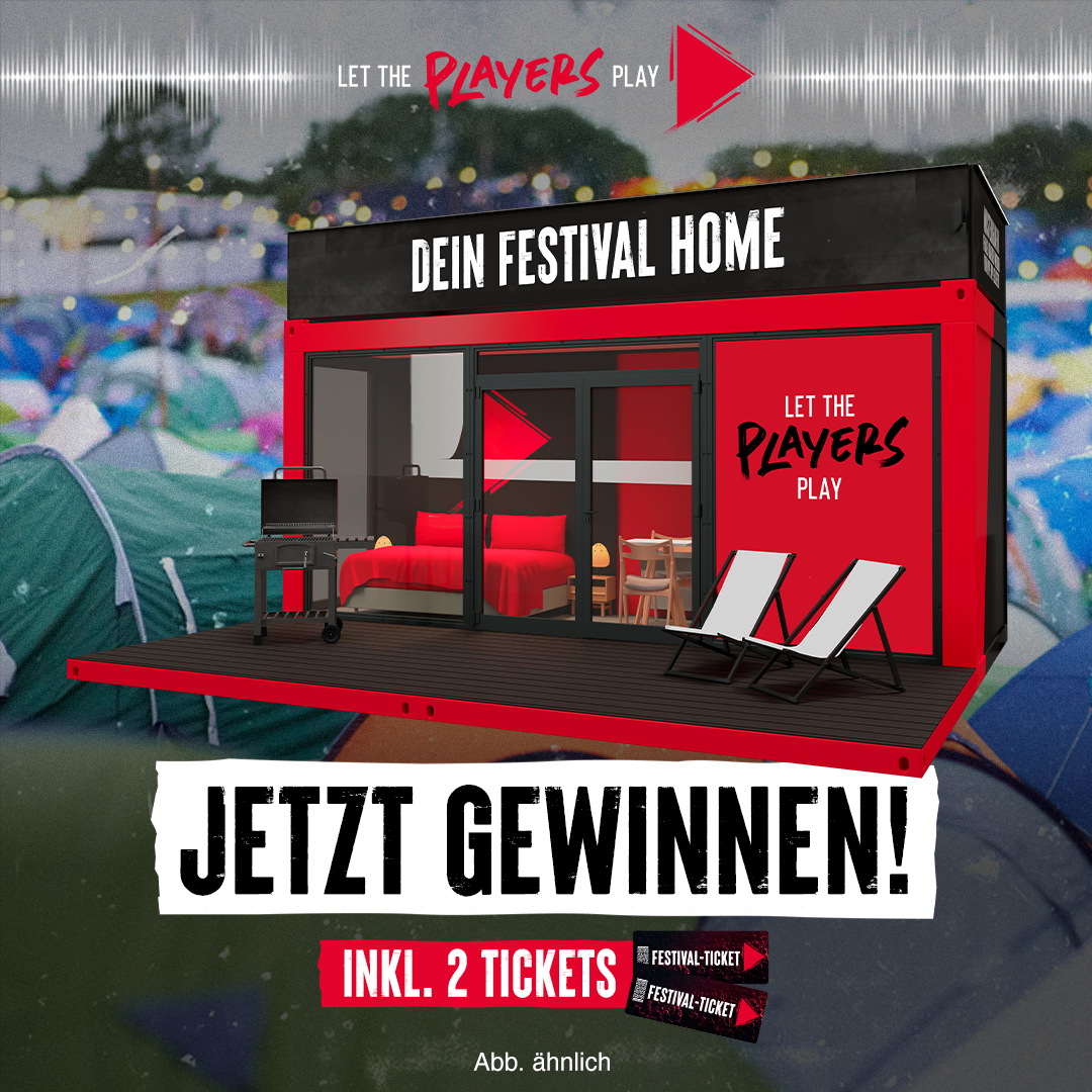 Gewinne einen Luxus-Container plus zwei Tickets für dein Lieblingsfestival.