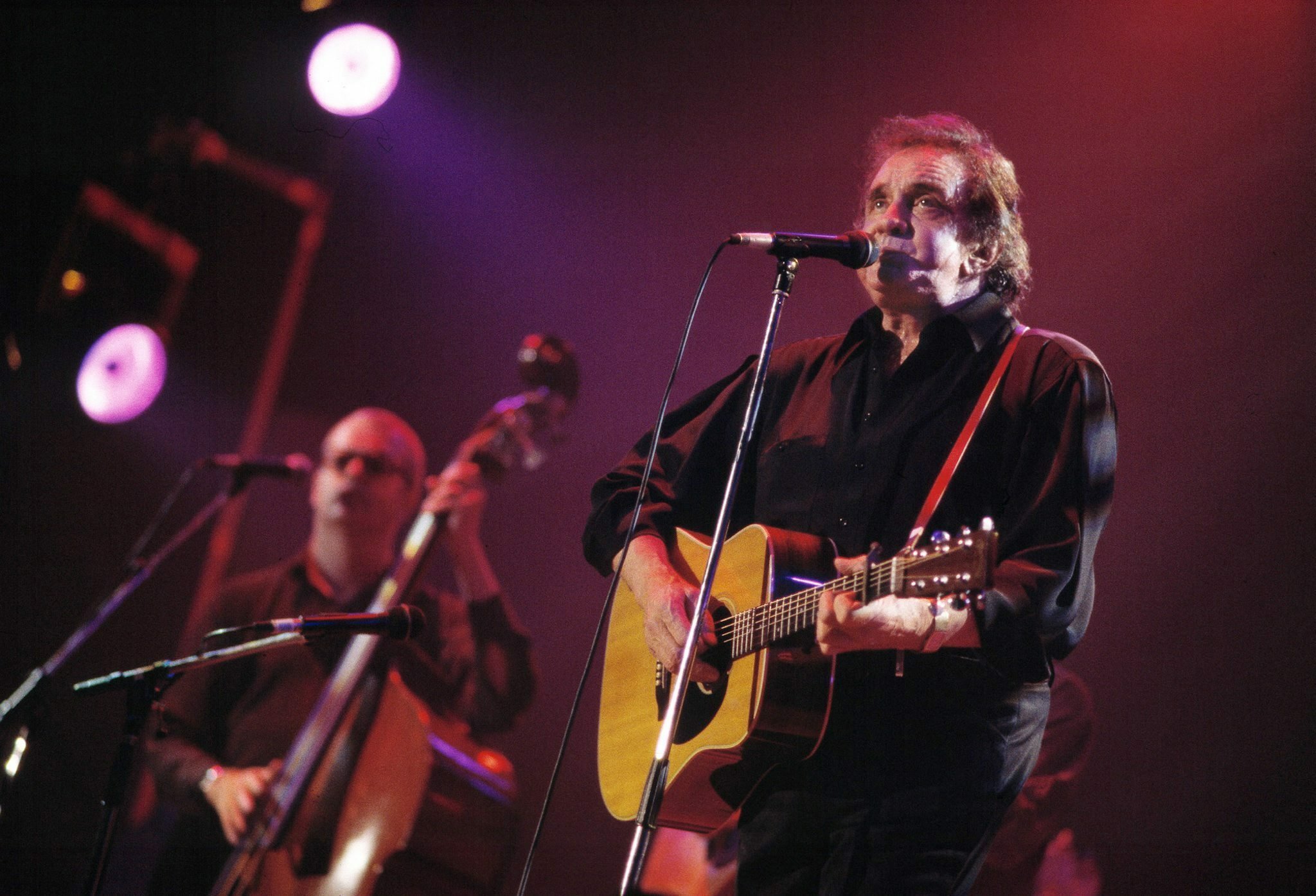 Johnny Cash bei einem Konzert im Jahr 1994