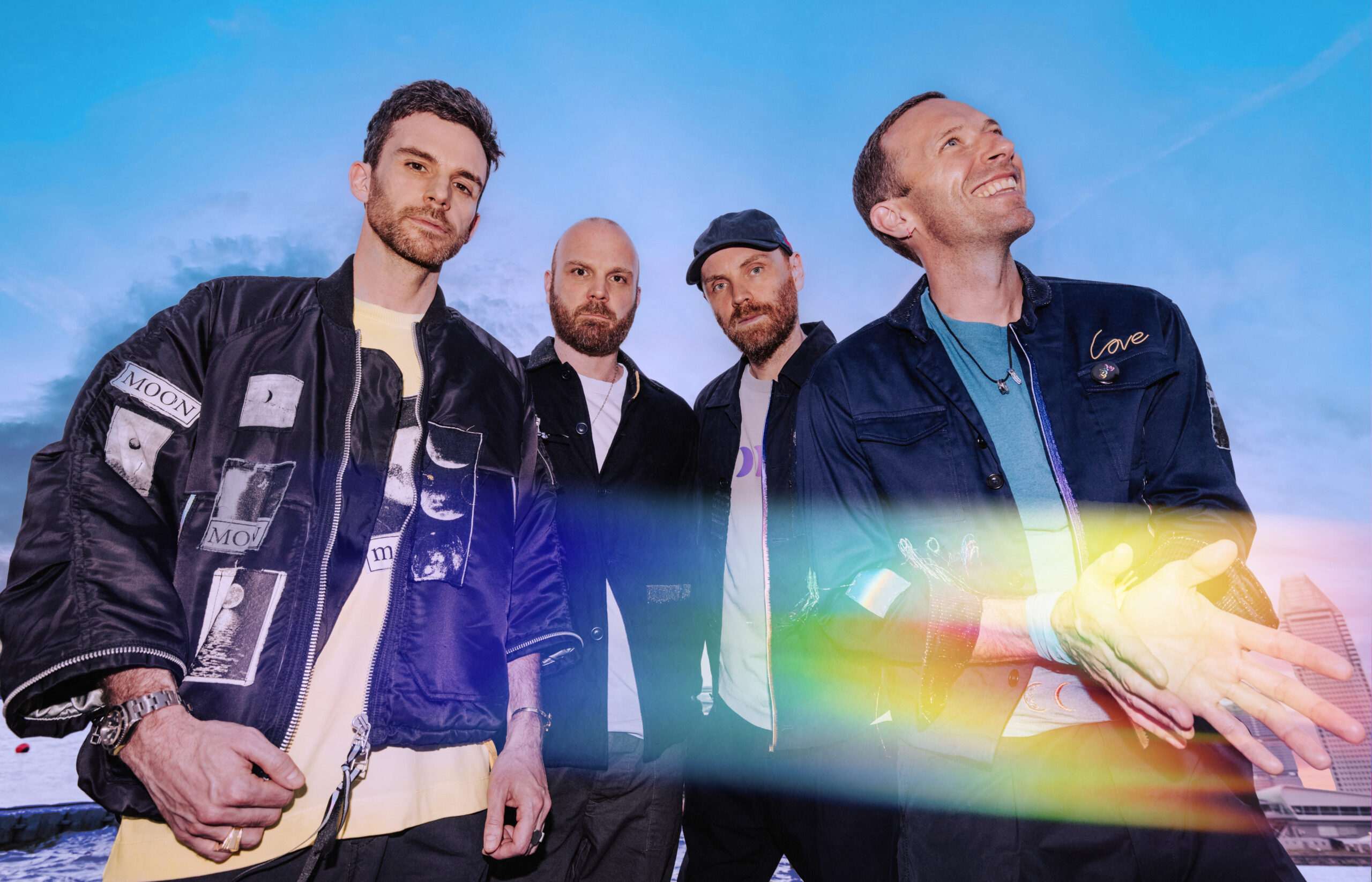 Die Musiker von Coldplay auf ihrem neuen Album-Cover