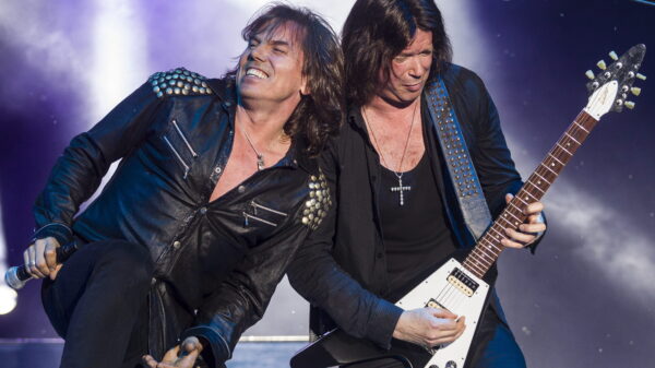 Sänger Joey Tempest und Gitarrist John Norum von Europe.