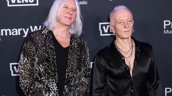 Joe Elliott und Phil Collen von Def Leppard im Januar auf dem roten Teppich. Im Juli treten sie auf dem Wacken auf.